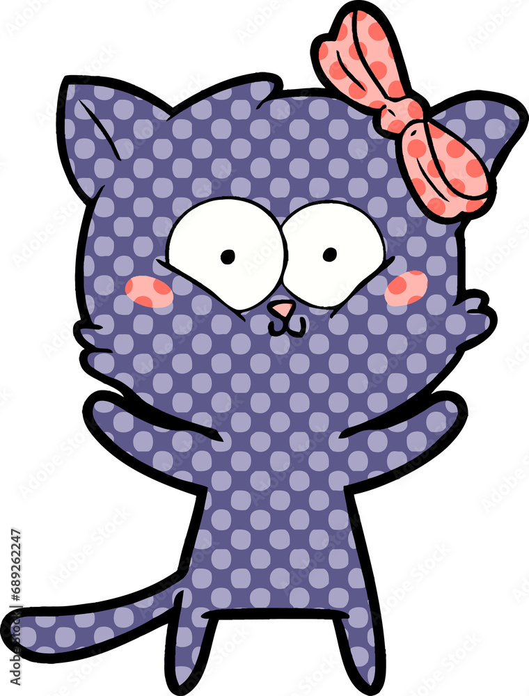 Obraz premium cartoon cat