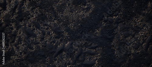 Foto Pattern and structure of volcanic ground.