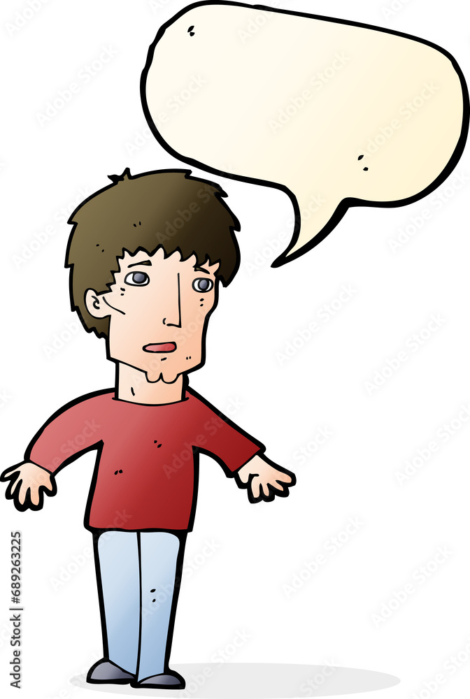 cartoon surprised man with speech bubble cartoon surprised man with speech bubble