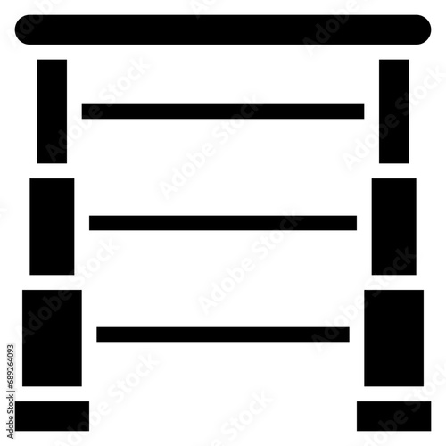Folding Down Ladder Icon