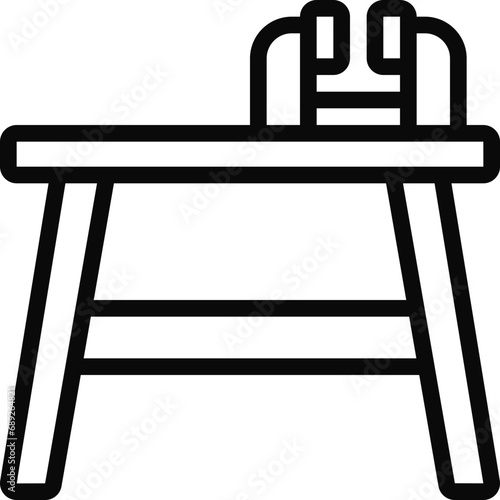Workbench Table With Vice Icon