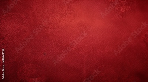 Red Christmas background with vintage texture abstract.Generative AI