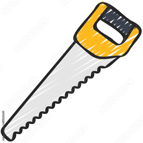 Crosscut Hand Saw Icon