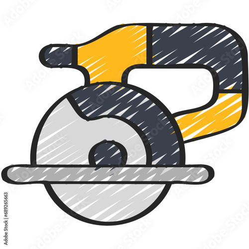 Circular Saw Tool Icon
