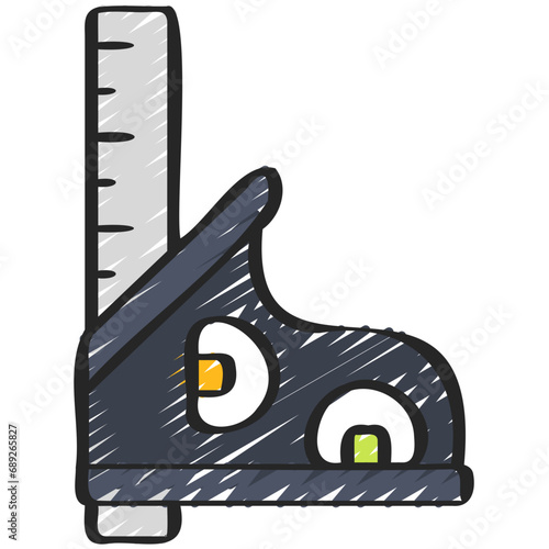 Combination Square Tool Icon