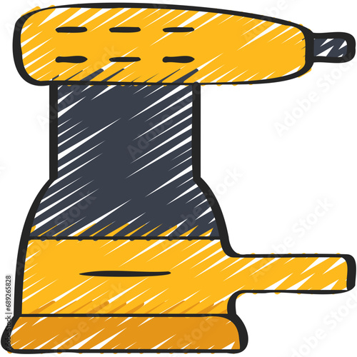 Orbital Sander Tool Icon