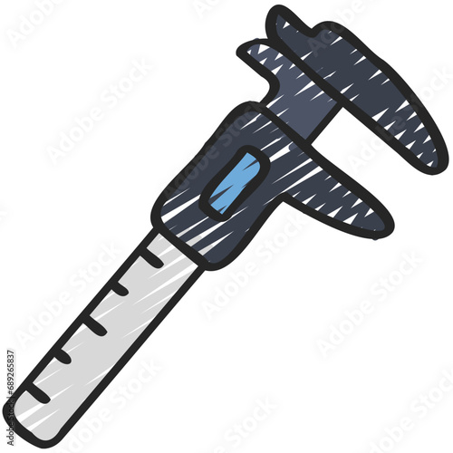 Calliper Measuring Tool Icon