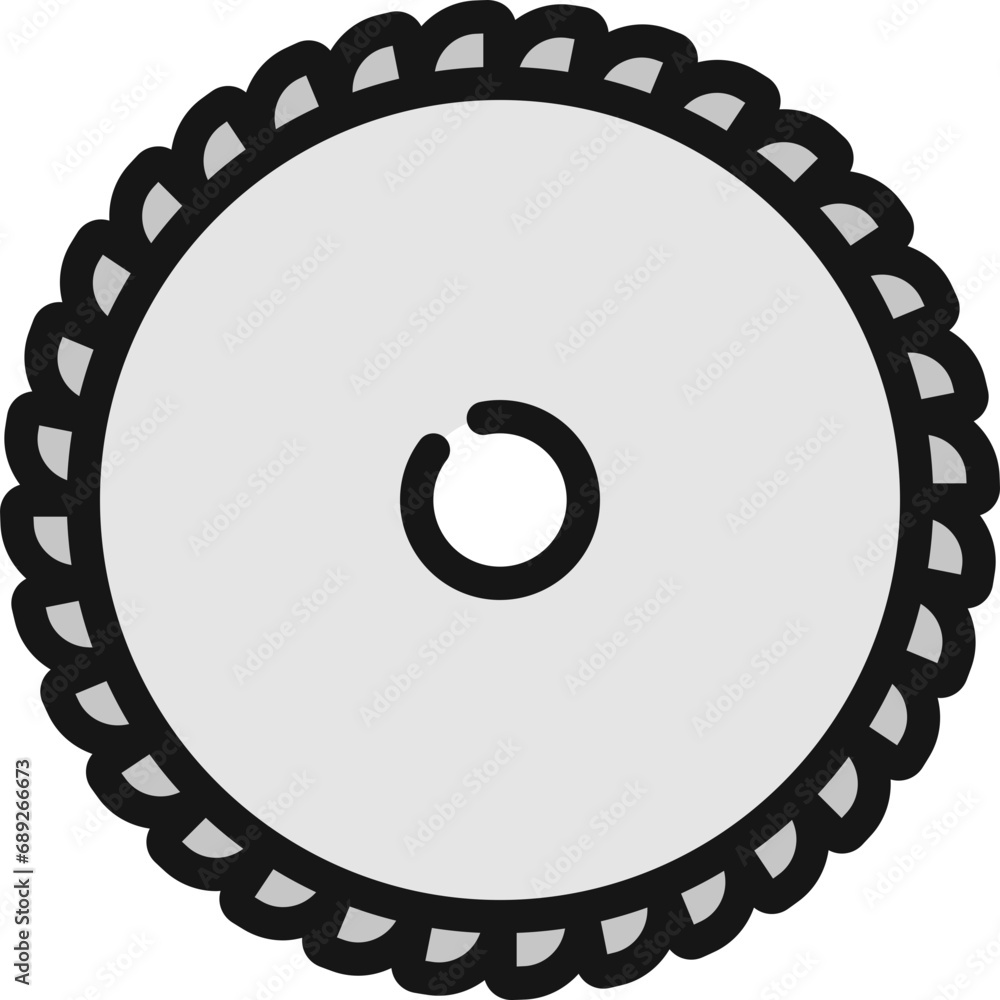 Round Saw Blade Icon Round Saw Blade Icon