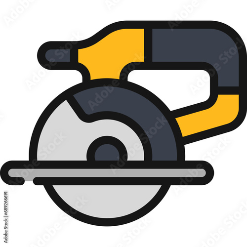 Circular Saw Tool Icon