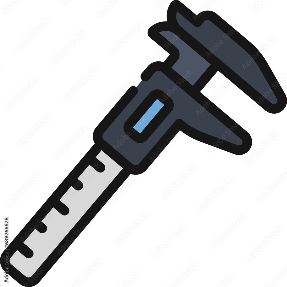 Calliper Measuring Tool Icon Calliper Measuring Tool Icon