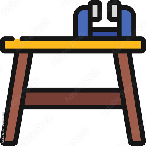 Workbench Table With Vice Icon