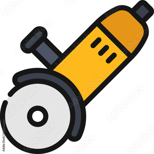 Angle Grinder Tool Icon