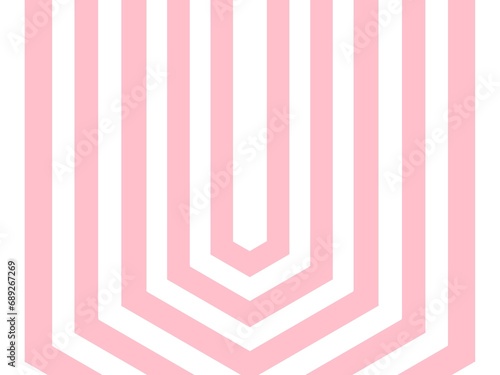 Pink Geometric Lines Forming a V-Shape on a White Background, Symmetry in Simplicity