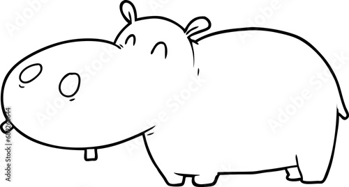 cartoon hippo photo