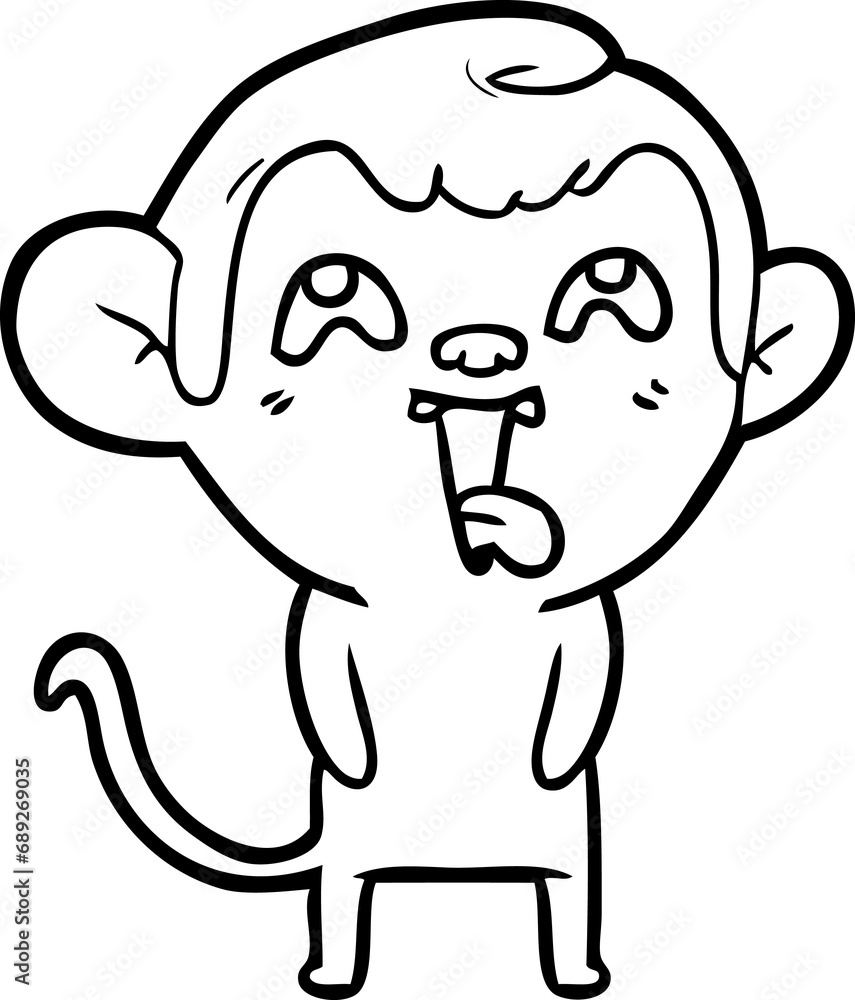 crazy cartoon monkey crazy cartoon monkey