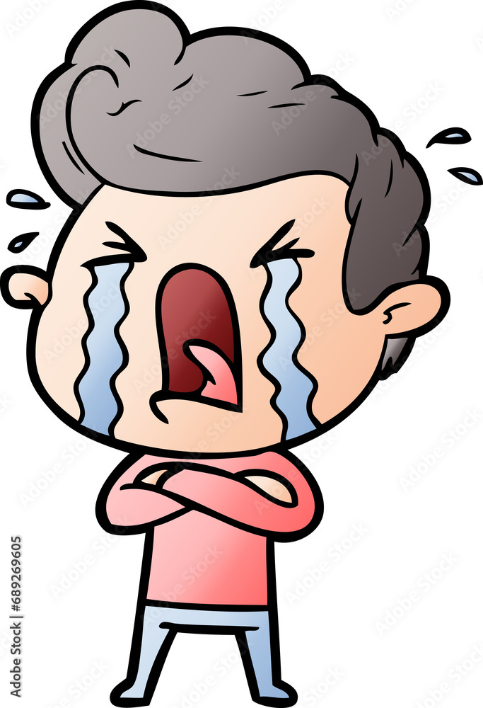 cartoon crying man cartoon crying man