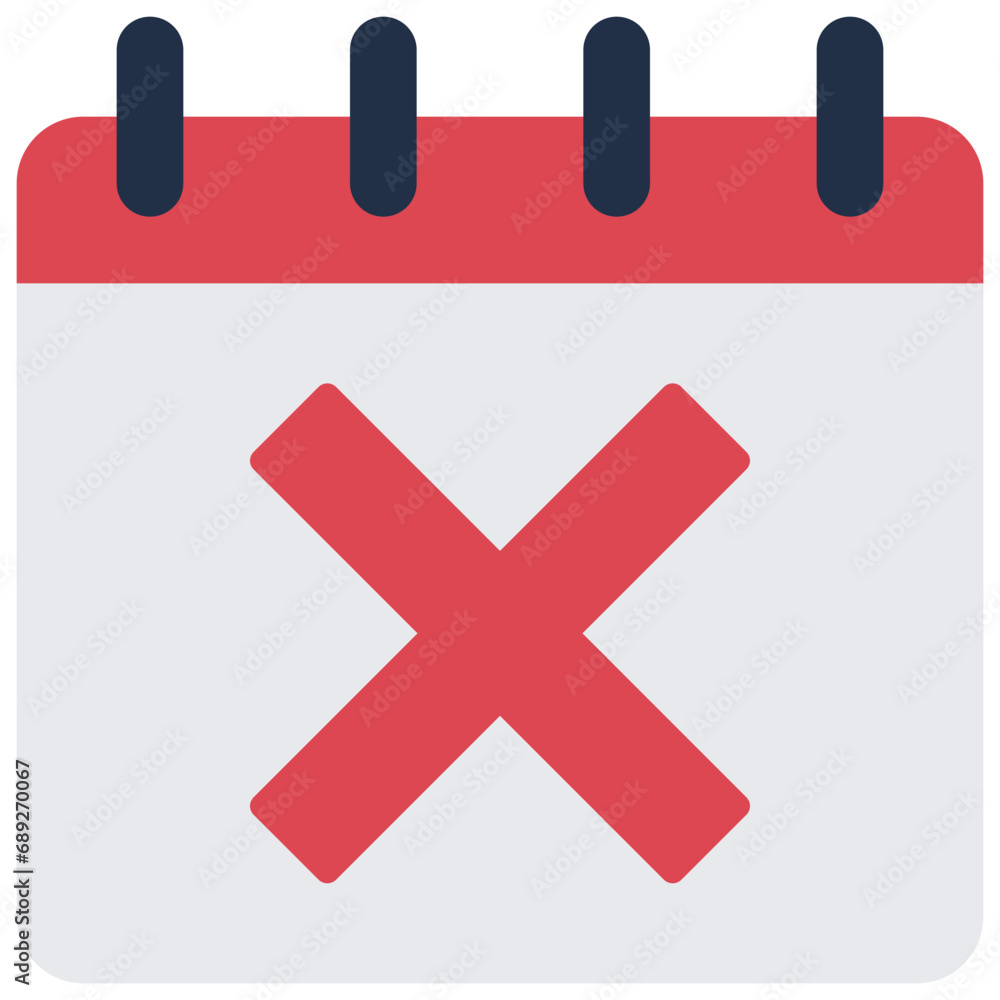 Obraz premium Denied Date Icon