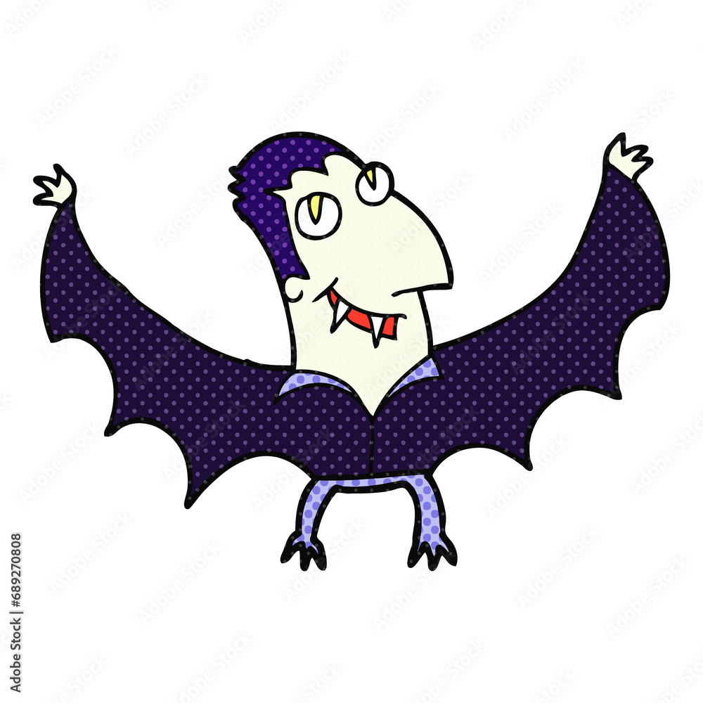 freehand drawn cartoon vampire freehand drawn cartoon vampire