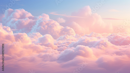 sky with colorful clouds photo