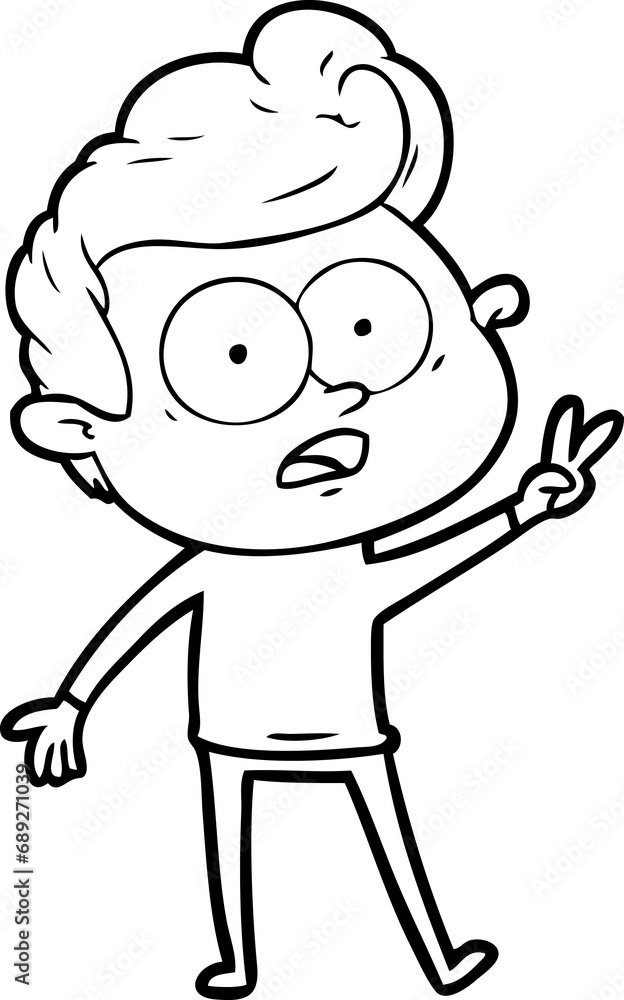 cartoon staring man cartoon staring man