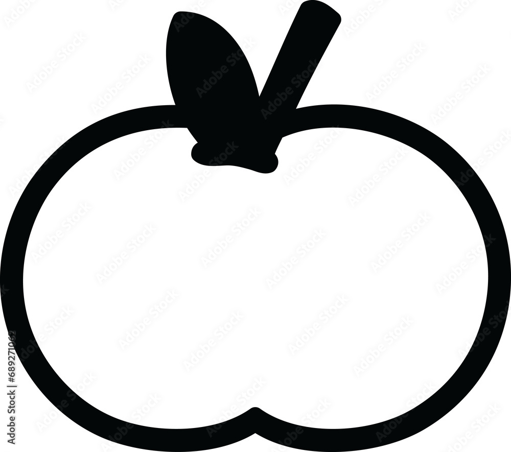 organic apple icon symbol organic apple icon symbol