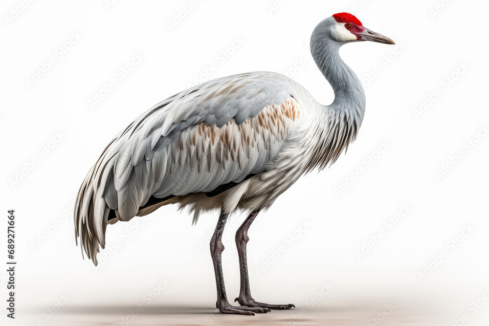 Tropical bird on a white background. Generative AI. Tropical bird on a white background. Generative AI.