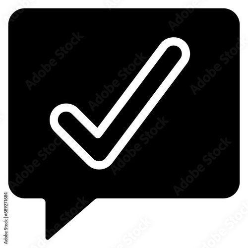 Check Mark Message Icon