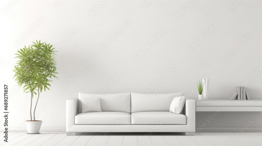 Minimalist Tranquility A Minimalist in a Zen-Like White Room Minimalist Tranquility A Minimalist in a Zen-Like White Room