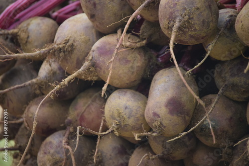 beets on market photo