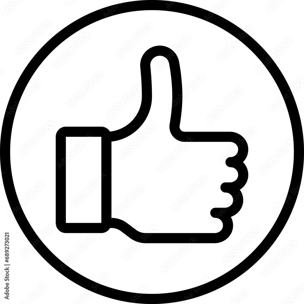 Thumbs Up Circle Icon Thumbs Up Circle Icon