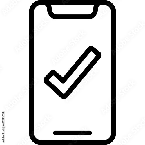 Check Mark Phone Icon