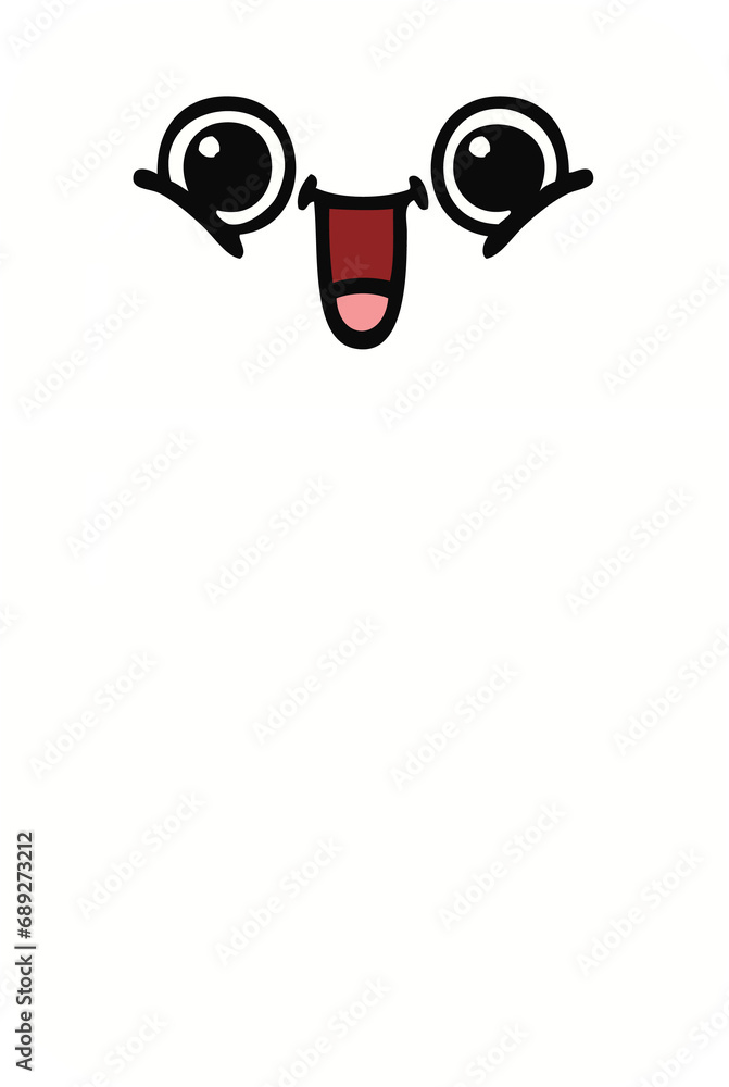Fototapeta premium flat color retro cartoon of a fridge freezer