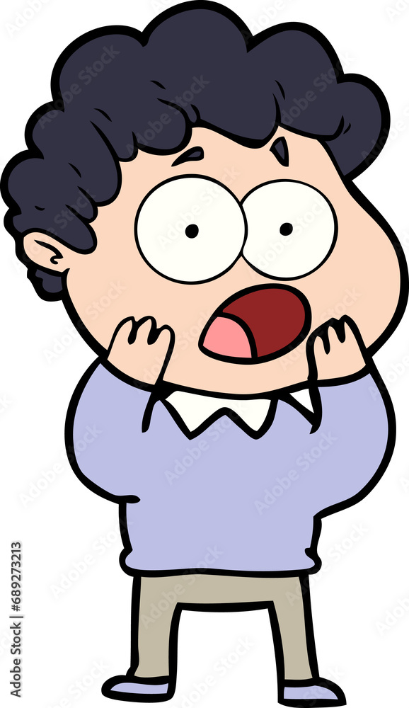 cartoon man gasping in surprise cartoon man gasping in surprise