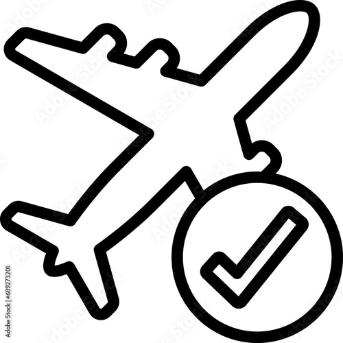 Billede på lærred Complete Flight Icon