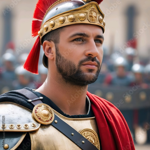 Retrato soldado del imperio romano 