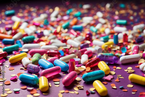colorful medicines