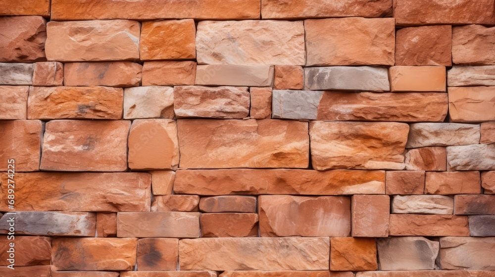 Obraz premium Orange Red Brick Wall