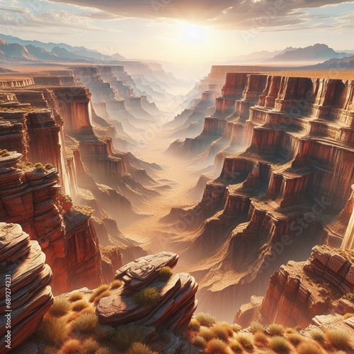 Print op canvas Grand canyon