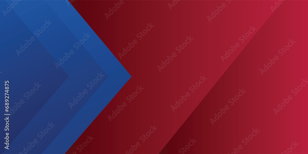 Abstract blue red banner geometric shapes background. Vector abstract graphic design banner pattern presentation background web template.vector illustrator - obrazy, fototapety, plakaty 