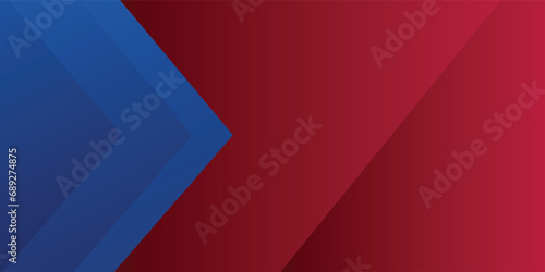 Abstract blue red banner geometric shapes background. Vector abstract graphic design banner pattern presentation background web template.vector illustrator photo