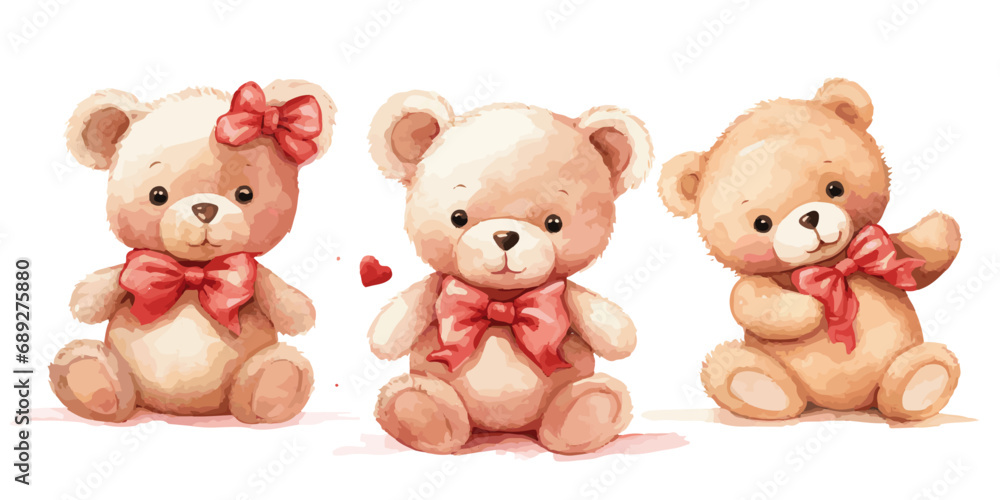 Velentine's teddy bears vectors Velentine's teddy bears vectors