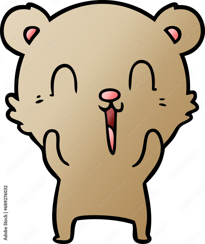 happy cartoon bear happy cartoon bear