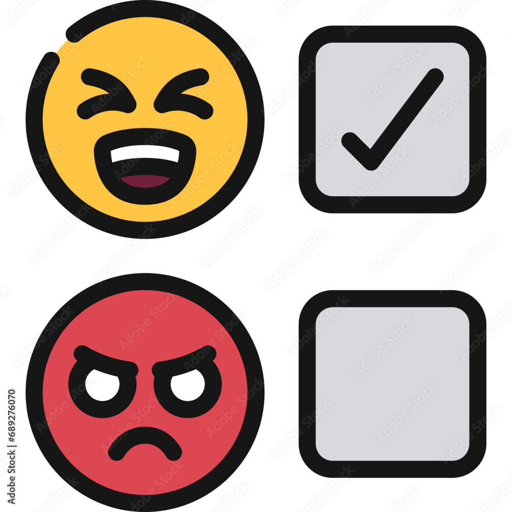Emoji Rating Choice Icon Emoji Rating Choice Icon