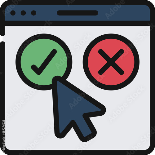 Select Choice On Website Icon