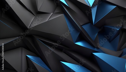 Black blue abstract modern background for design, gaming, blue black background.