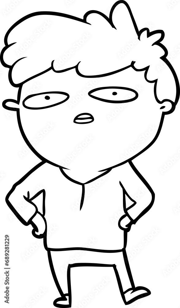 line drawing of a impatient man line drawing of a impatient man