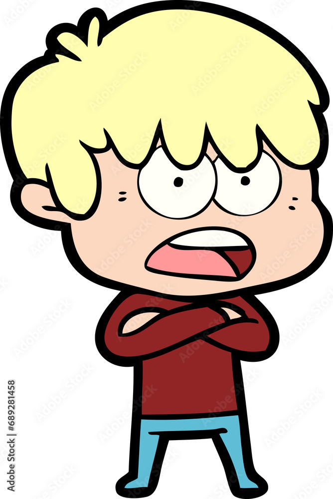worried cartoon boy worried cartoon boy