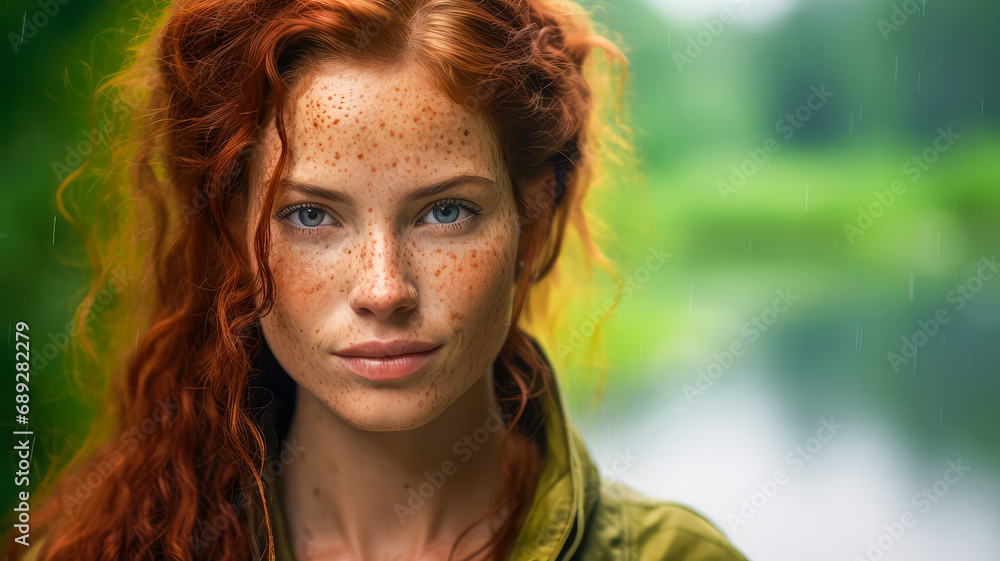 Portrait einer wunderschönen Frau. Generiert mit KI Portrait einer wunderschönen Frau. Generiert mit KI