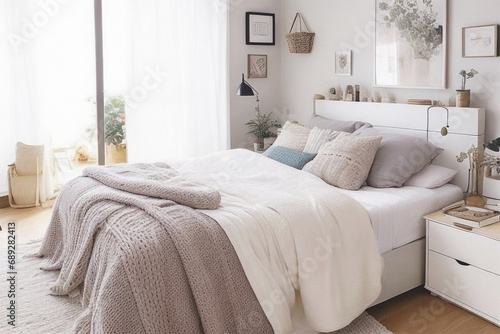 A cozy and clutter-free bedroom promoting restful sleep