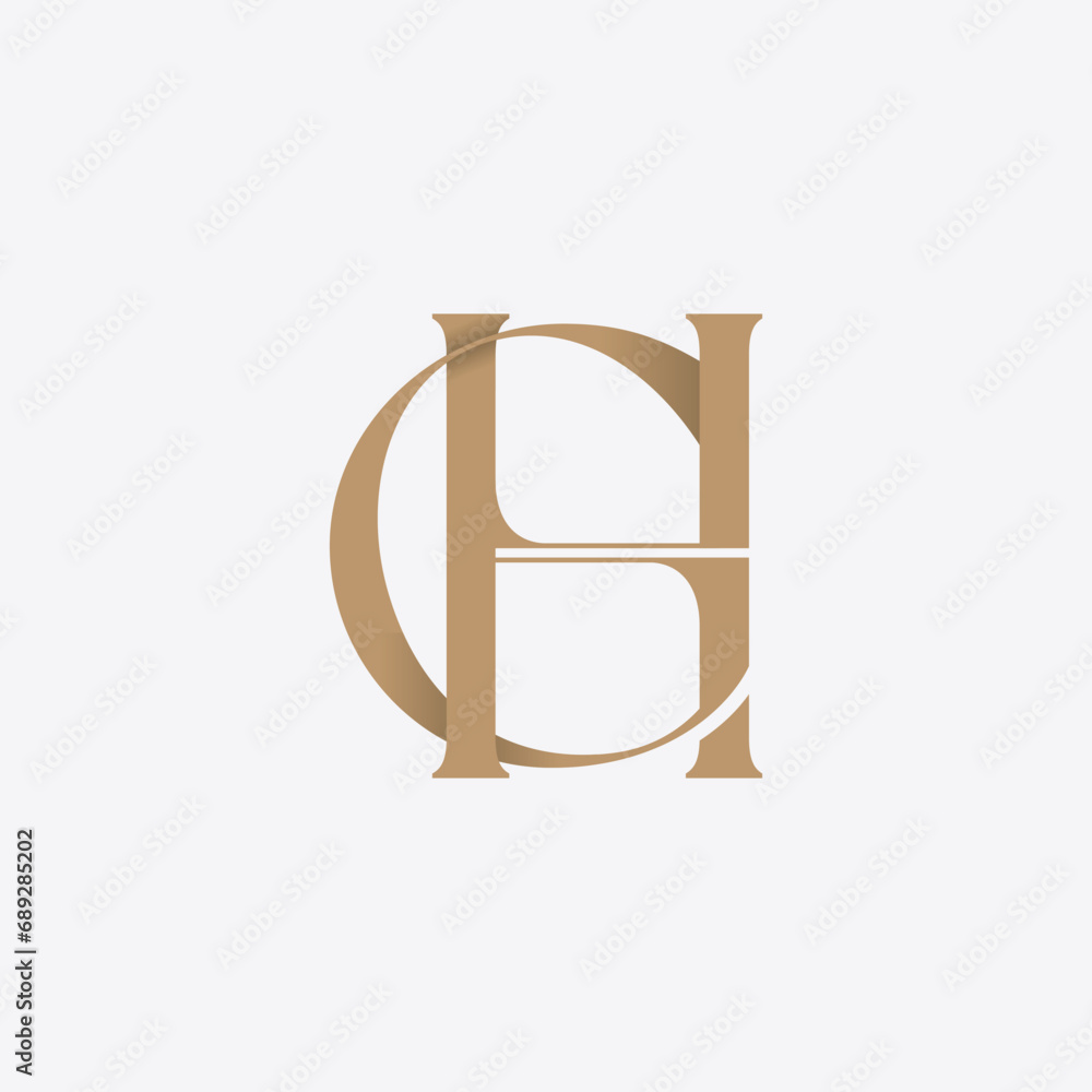 Alphabet letters monogram icon logo GH or HG Alphabet letters monogram icon logo GH or HG